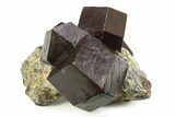 Polished Almandine Garnets in Schist - Tyrol, Austria #352078-1